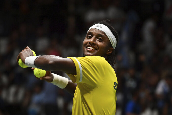 A svéd Mikael Ymer meglepetésre legyőzte Diego Schwartzmant (Fotó: Beta/AP) A svéd Mikael Ymer meglepetésre legyőzte Diego Schwartzmant (Fotó: Beta/AP)