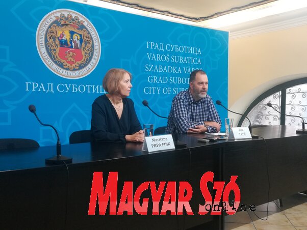 Marijana Prpa Fink és Ilija Tatić a sajtótájékoztatón (Fotó: Lukács Melinda felvétele) Marijana Prpa Fink és Ilija Tatić a sajtótájékoztatón (Fotó: Lukács Melinda felvétele)