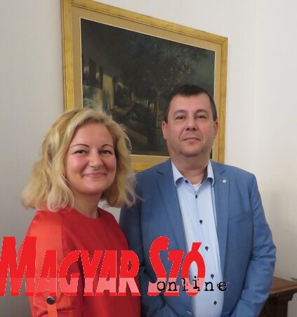 Miklós Hajnalkával, lapunk belgrádi munkatársával az interjú után
