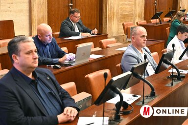 Munkában a városi képviselő-testület tagjai, a tegnapi ülést is a tartományi képviselőház  termében tartották meg (Fotó: Ótos András felvétele)
