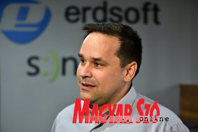 Erdudac Dániel, az Erdsoft cég alapítója és társtulajdonosa (Fotó: Molnár Edvárd)