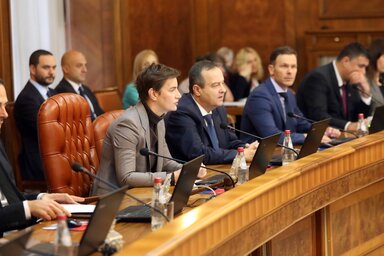 Beograd, 27.10.2022. - Prva sednica Vlade Srbije u novom mandatu, kojom je predsedavala premijerka Ana Brnabic, odrzana je danas u Vladi Srbije u Beogradu. (BETAPHOTO/VLADA SRBIJE/SLOBODAN MILJEVIC)