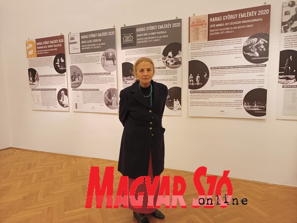 Harag Ilona is részt vett a szabadkai kiállításon (Fotó: Dér Dianna)