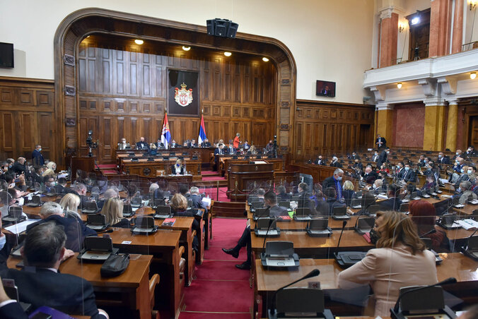 A parlament ülése (Fotó: Beta) A parlament ülése (Fotó: Beta)