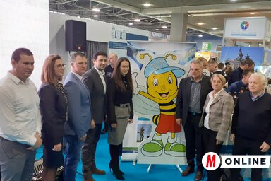 A munkásolimpiát népszerűsítő csapat az idegenforgalmi kiállításon Újvidéken (Fotó: Dancsó Áron)