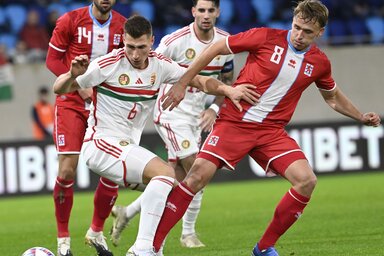 A magyarok nem tudtak elbánni az alacsonyabban jegyzett vendéglátókkal (Fotó: MTI)