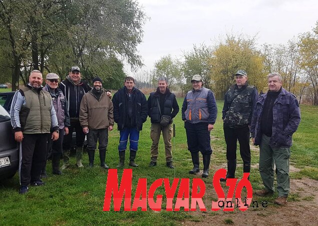 Az aktív sporthorgászok egy csoportja (Tóth Péter felvétele)
