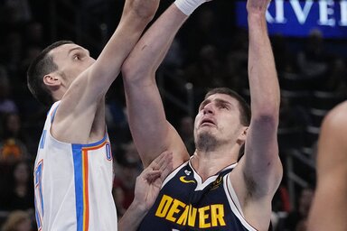 Szerb párharc Oklahomában: Pokuševskinek még van mit tanulnia az MVP-től (Fotó: Beta/AP)