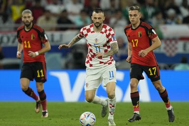A horvátok második döntetlenje nyolcaddöntőt ért (Fotó: Beta/AP)