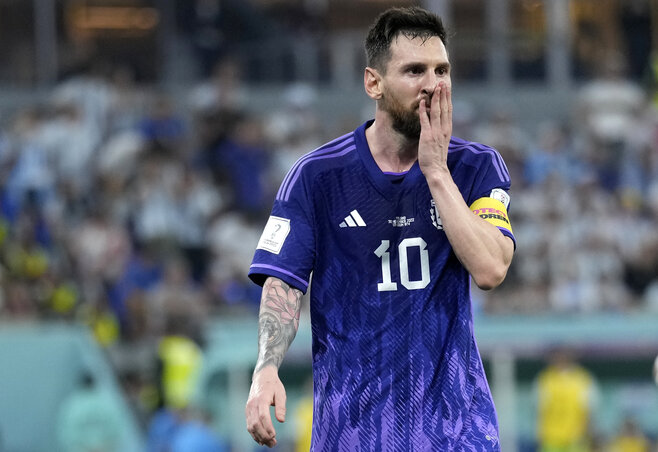 Rekordok ide, rekordok oda, de Messi kartárs: a büntetőt illene berúgni! (Fotó: Beta/AP)