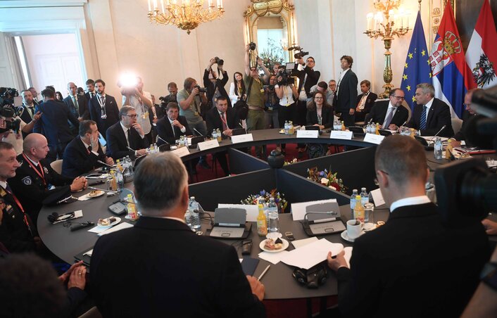 A trilaterális csúcson más politikai és gazdasági témákat is megvitattak (Fotó: Beta) A trilaterális csúcson más politikai és gazdasági témákat is megvitattak (Fotó: Beta)