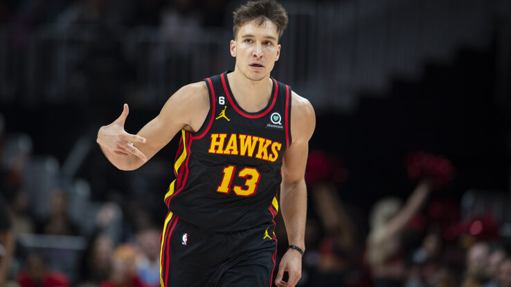 Ha ilyen marad Bogdanović dobóformája, nagy szerepe lehet a Hawks szárnyalásában (Fotó: Beta/AP)