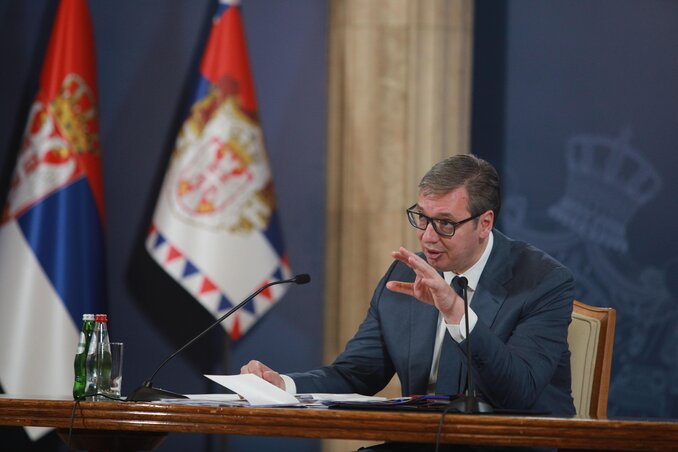 Vučić szerint az albán félnek is maradéktalanul be kell tartania a brüsszeli egyezményt (Fotó: Beta) Vučić szerint az albán félnek is maradéktalanul be kell tartania a brüsszeli egyezményt (Fotó: Beta)