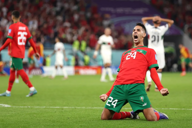 A marokkói játékosok beírták magukat a vb-k történetébe (Fotó: Getty Images)