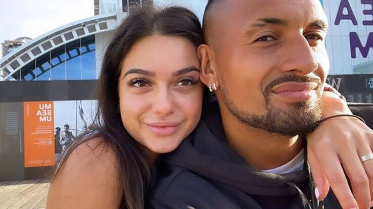 Kyrgios és barátnője, Costeen Hatzi Kyrgios és barátnője, Costeen Hatzi