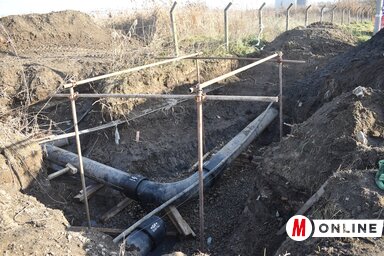 A régi és az új vezeték összekötése hat helyen történt meg (Patyi Szilárd felvétele)