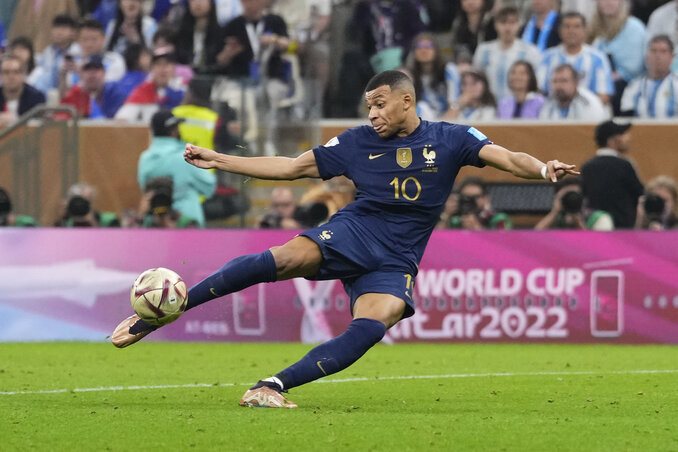 Vereség mesterhármassal? – Mbappé keserédes rekordja (Fotó: Beta/AP) Vereség mesterhármassal? – Mbappé keserédes rekordja (Fotó: Beta/AP)