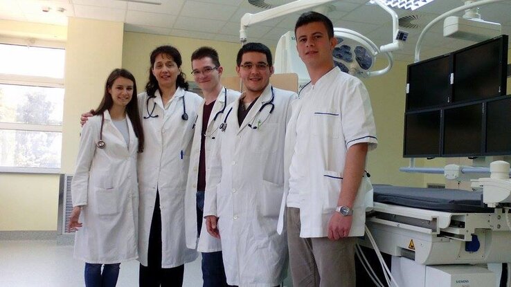 Belgyógyászati gyakorlaton a kamenicai intézetben Belgyógyászati gyakorlaton a kamenicai intézetben