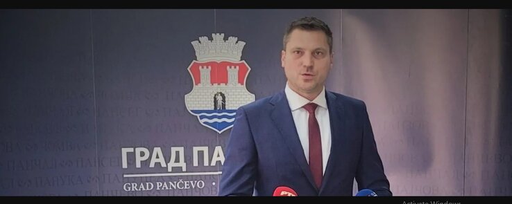 Aleksandar Stevanović, Pancsova polgármestere (Fotó: pancevo.city)