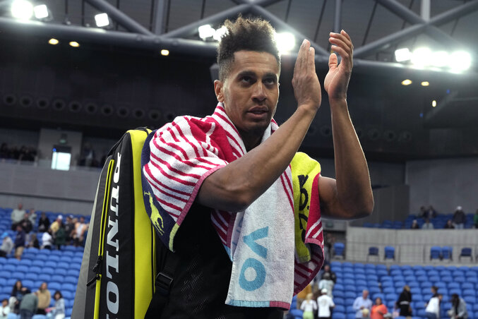 Az amerikai Michael Mmoh meglepően könnyen győzte le Alexander Zverevet (Fotó: Beta/AP) Az amerikai Michael Mmoh meglepően könnyen győzte le Alexander Zverevet (Fotó: Beta/AP)