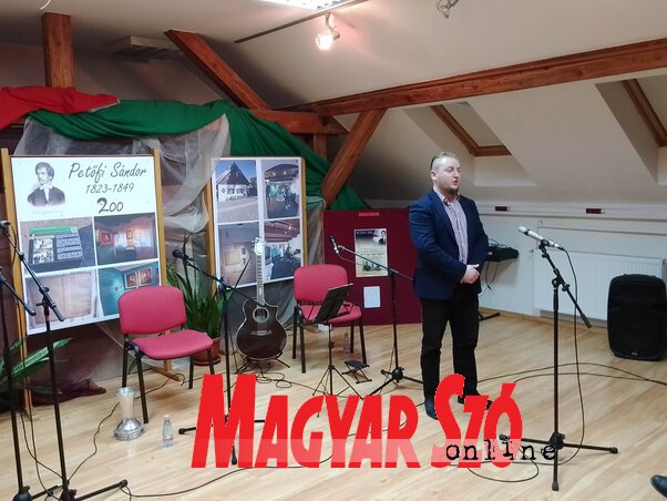 Szerda Balázs mondott ünnepi beszédet (Fotó: Kancsár Izabella) Szerda Balázs mondott ünnepi beszédet (Fotó: Kancsár Izabella)