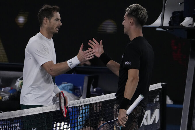 Murray-nél és Kokkinakissznál csak Đoković és Nadal töltött több időt egy melbourne-i meccsen (Fotó: Beta/AP)