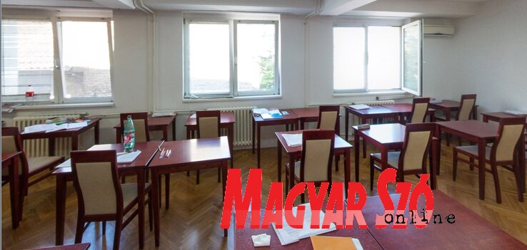 A Bosa Milićević Kollégium tanulószobája, ahol az egyetemisták nyugodt körülmények között tanulhatnak