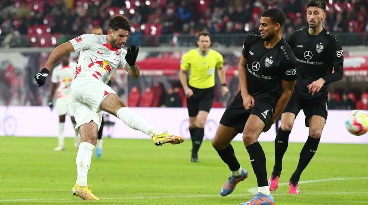 Szoboszlai ismét megvillantotta remek rúgótechnikáját (Fotó: Bundesliga) Szoboszlai ismét megvillantotta remek rúgótechnikáját (Fotó: Bundesliga)