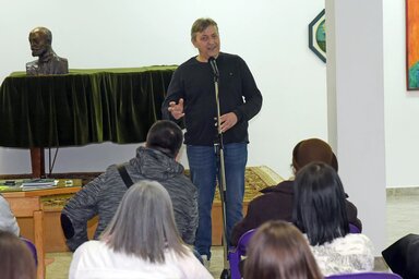 A világutazót az ember érdekelte – fogalmazott Pejin Attila (Fotó: Gergely Árpád)
