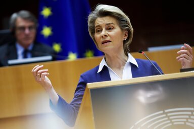 Ursula von der Leyen, az Európai Bizottság elnöke (Fotó: Beta/AP)
