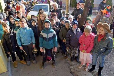  A gyerekek mindent megtettek azért, hogy elűzzék a telet (Fotó: Gergely Árpád)