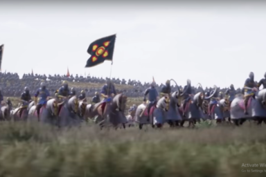 A film egyik történészi szempontból vitatott jelenete: a szarmata nehézlovasság támadása (MKI/Screenshot)