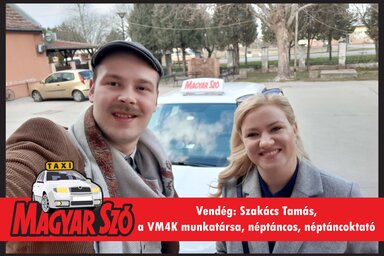 A Taxi vendége Szakács Tamás, a VM4K munkatársa, népotáncos, néptáncoktató (Fotó: Kállai Göblös Nikoletta)