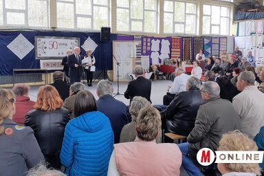 Hajnal Jenő megnyitja az 50. MIRK-et (Kazinczy Paszterkó Diana felvétele)