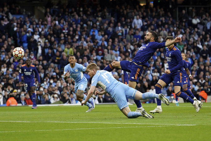 Kevin De Bruyne fejese még csak a kezdet volt (Fotó: Beta/AP) Kevin De Bruyne fejese még csak a kezdet volt (Fotó: Beta/AP)