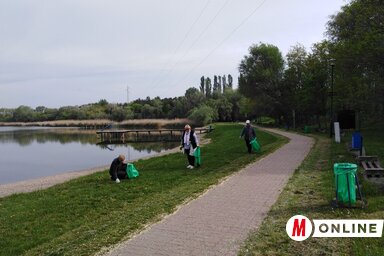 Az erdőben, a tó melletti sétány környékén és a karađorđevói hídnál is összeszedték a szemetet (Fotó: Herceg Elizabetta)