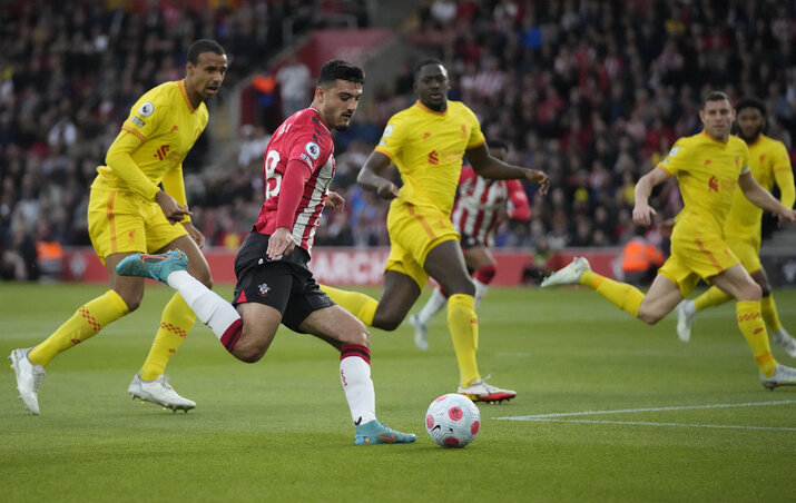 A Southampton nem tudott ellenállni a trófeában reménykedő Liverpoollal szemben (Fotó: Beta/AP)