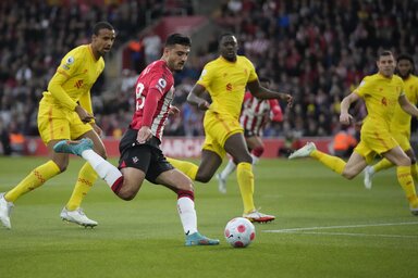 A Southampton nem tudott ellenállni a trófeában reménykedő Liverpoollal szemben (Fotó: Beta/AP)