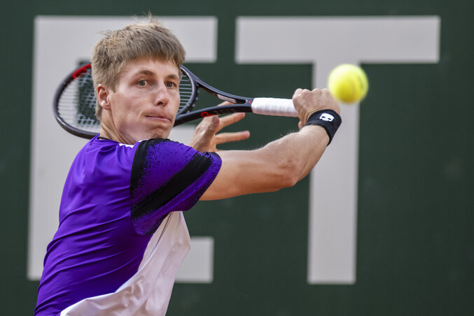 Az ATP-listán 41. fehérorosz Ilja Ivaska értékes skalpot gyűjtött be Genfben (Fotó: Beta/AP) Az ATP-listán 41. fehérorosz Ilja Ivaska értékes skalpot gyűjtött be Genfben (Fotó: Beta/AP)