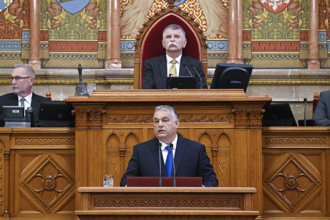 Orbán Viktor ismertette kormánya tagjait (Fotó: MTI)