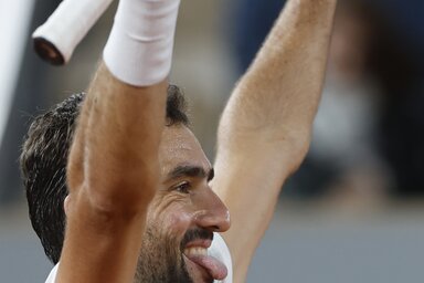 Čilić élete egyik legjobb játékával verte meg Medvegyevet (Fotó: Beta/AP)