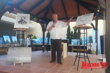 Dr. Silling István a VM4K kerthelyiségében (Fotó: Lukács Melinda)
