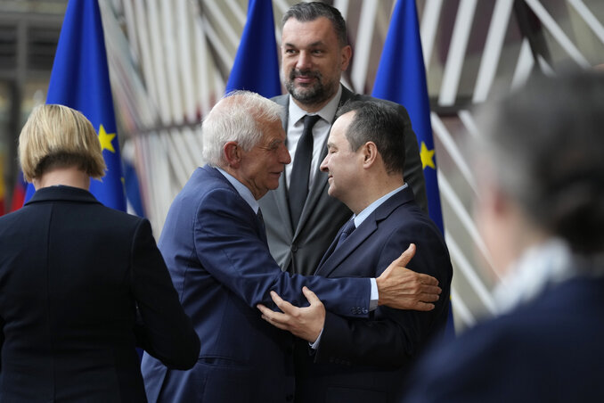 Josep Borell és Ivica Dačić a külügyminiszteri találkozón Brüsszelben (Fotó: Beta) Josep Borell és Ivica Dačić a külügyminiszteri találkozón Brüsszelben (Fotó: Beta)