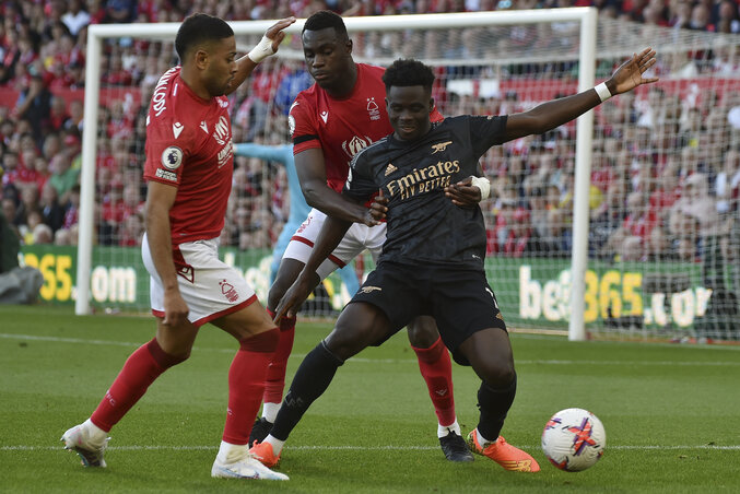 A Nottingham pecsételte meg az Arsenal címvesztését (Fotó: Beta/AP) A Nottingham pecsételte meg az Arsenal címvesztését (Fotó: Beta/AP)