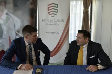 Szilágyi Péter és Klenanc Miklós (Fotó: MTI)