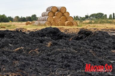 A gazdaságban szinte az egész évi takarmány hamuvá lett (Fotó: Gergely Árpád)