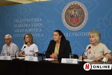 Marko Marjanušić, Andrea Štraka, Nataša Aleksić és Dr. Zorica Dragaš (Fotó: Patyi Szilárd)
