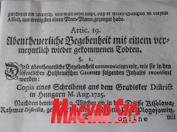 A jegyzőkönyv másolata (Miklós Hajnalka felvétele) A jegyzőkönyv másolata (Miklós Hajnalka felvétele)