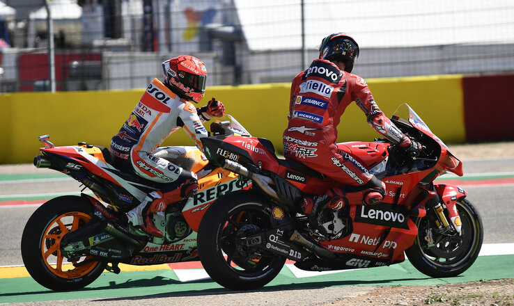 Márquez elismeréssel adózott Bagnaia előtt (Fotó: Beta/AP) Márquez elismeréssel adózott Bagnaia előtt (Fotó: Beta/AP)