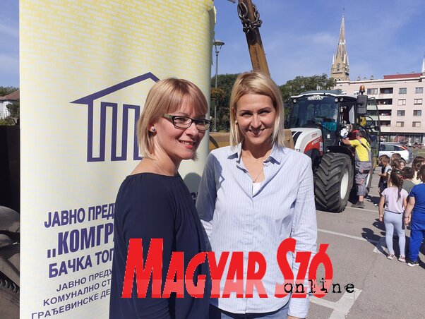 Domány Dudás Diana igazgatónő és Klobušicki Marina szóvivő az eseményen